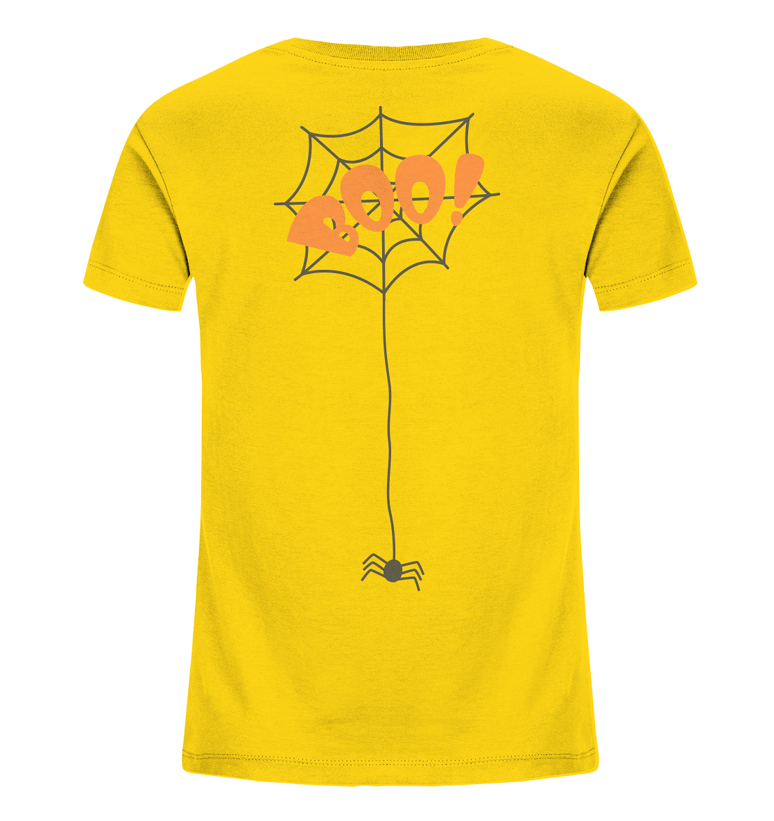 Halloween Shirt, Boo Halloween, Herbst T-Shirt, Kürbis Gesichter Shirt, Halloween Outfit, Spinnenetz, Halloween Kostüm  - Kids Organic Shirt