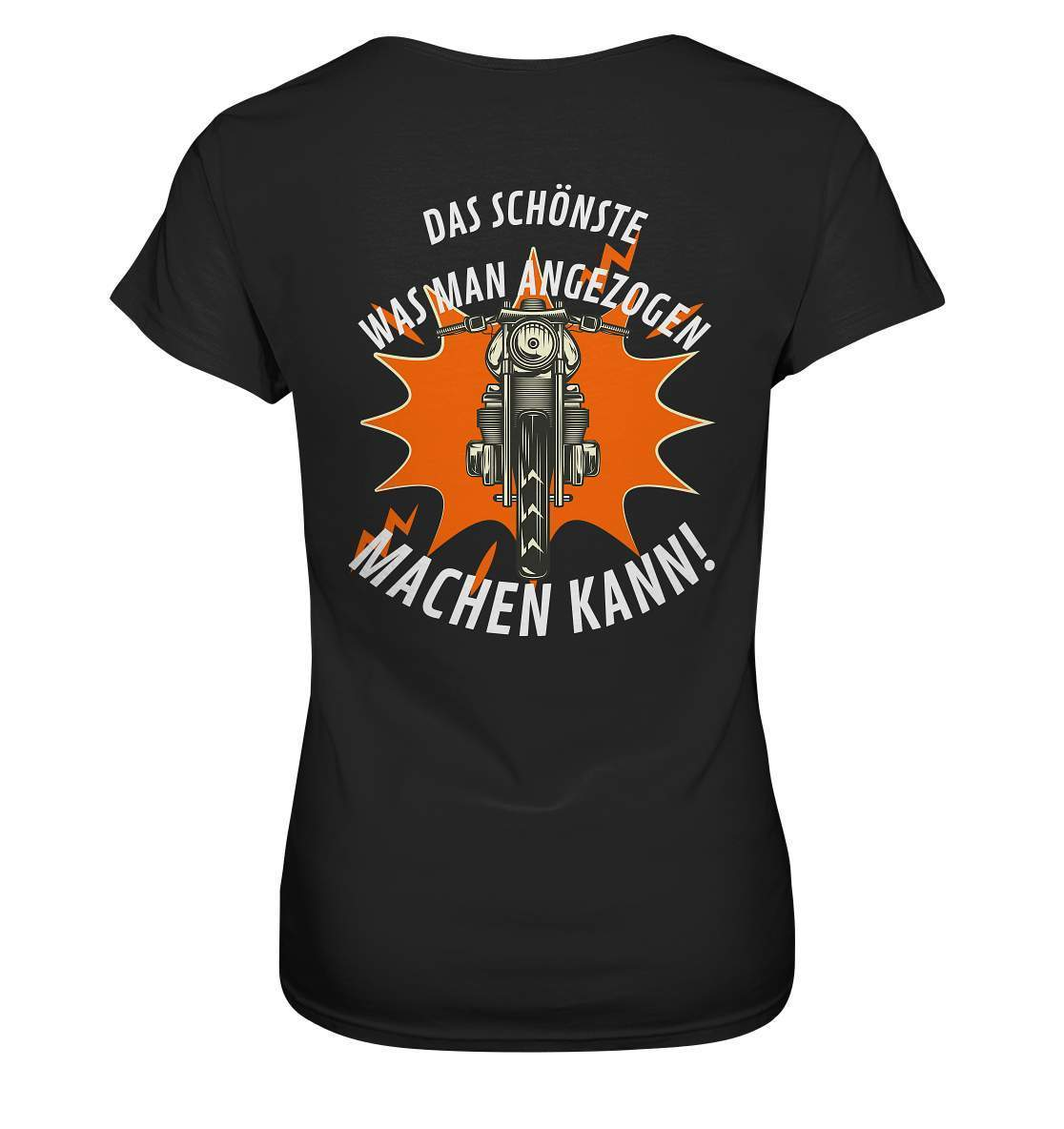 Das Schönste, was man angezogen machen kann - Ladies Premium Shirt-ausfahrt,bike,biker,biker outfit,biker shirt,born to ride,cafe racer,chopper,coole,dirt bike,fun,funny,humor,lustig,lustige,moped,motocross,Motorrad,motorrad tour,motorradfahren,motorsport,simson,v2,zweirad