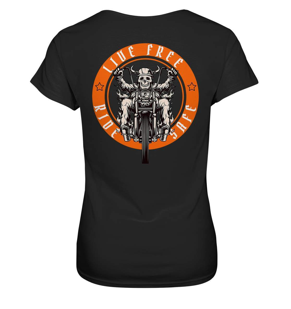 Live Free Ride Safe Biker Motorrad Motorradfahrer Geschenk - Ladies Premium Shirt-ausfahrt,bike,biker,biker outfit,biker shirt,cafe racer,chopper,coole,dirt bike,fun,funny,humor,Live Free Ride Safe,lustig,lustige,moped,motocross,Motorrad,motorrad tour,motorradfahren,motorsport,simson,v2,zweirad