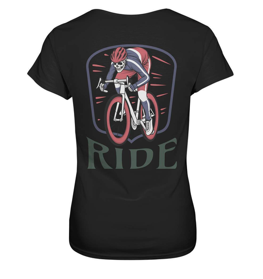 Fahrrad Ride - Ladies Premium Shirt-bike,bike damen,e-bike trekking,fahrrad,fahrrad damen,fahrrad einfach,fahrrad fahren,fahrrad herren,fahrrad test,fahrradbekleidung,fahrradtour,mountainbike,Ride