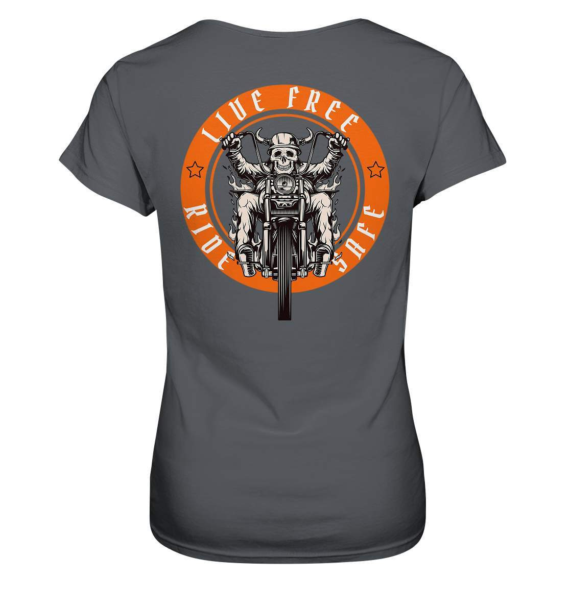 Live Free Ride Safe Biker Motorrad Motorradfahrer Geschenk - Ladies Premium Shirt-ausfahrt,bike,biker,biker outfit,biker shirt,cafe racer,chopper,coole,dirt bike,fun,funny,humor,Live Free Ride Safe,lustig,lustige,moped,motocross,Motorrad,motorrad tour,motorradfahren,motorsport,simson,v2,zweirad