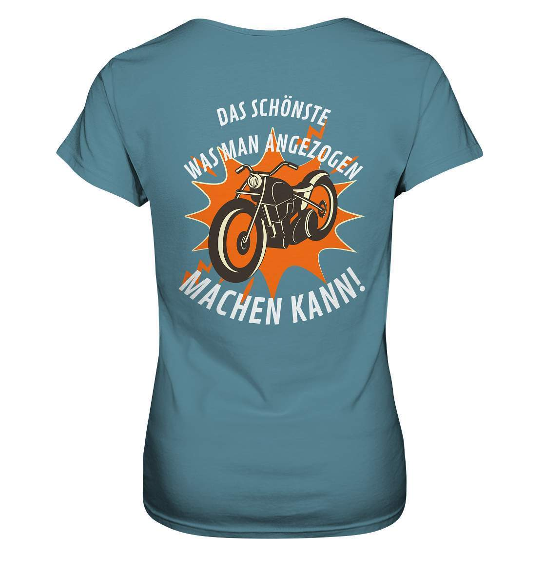 Das Schönste, was man angezogen machen kann - Ladies Premium Shirt-ausfahrt,bike,biker,biker outfit,biker shirt,born to ride,cafe racer,chopper,coole,dirt bike,fun,funny,humor,lustig,lustige,moped,motocross,Motorrad,motorrad tour,motorradfahren,motorsport,simson,v2,zweirad