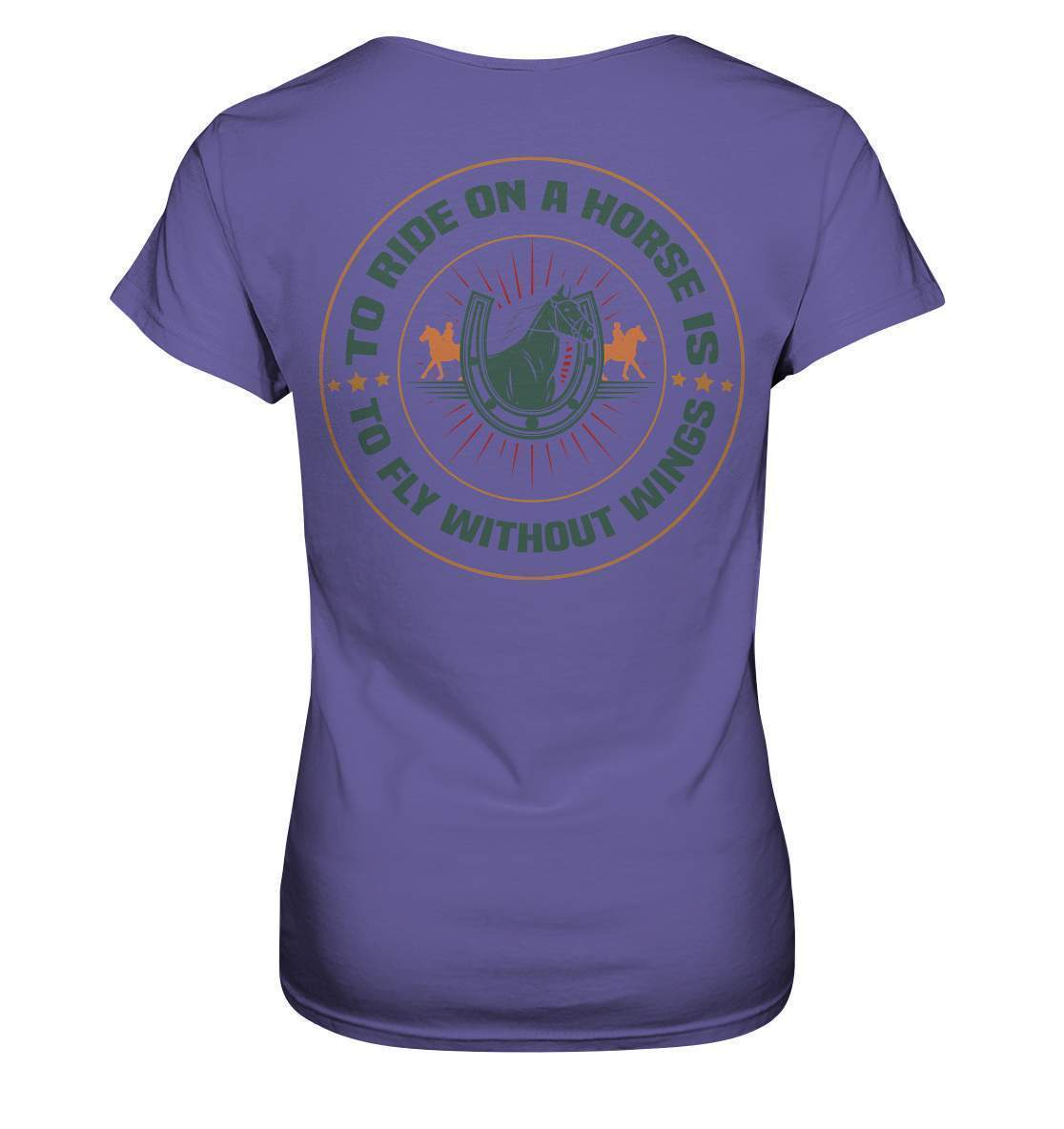 Pferde The Ride on a Horse is to fly without Wings - Ladies Premium Shirt-dressur,dressurpferd,haflinger,pony,ponyhof,reiter,reitsport,reitverein,sattel,springpferd,springreiten,The Ride a Horse fly without Wings