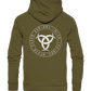 Wikinger Hoodie Harte Worte brechen keine Knochen Runenschrift - Organic Hoodie