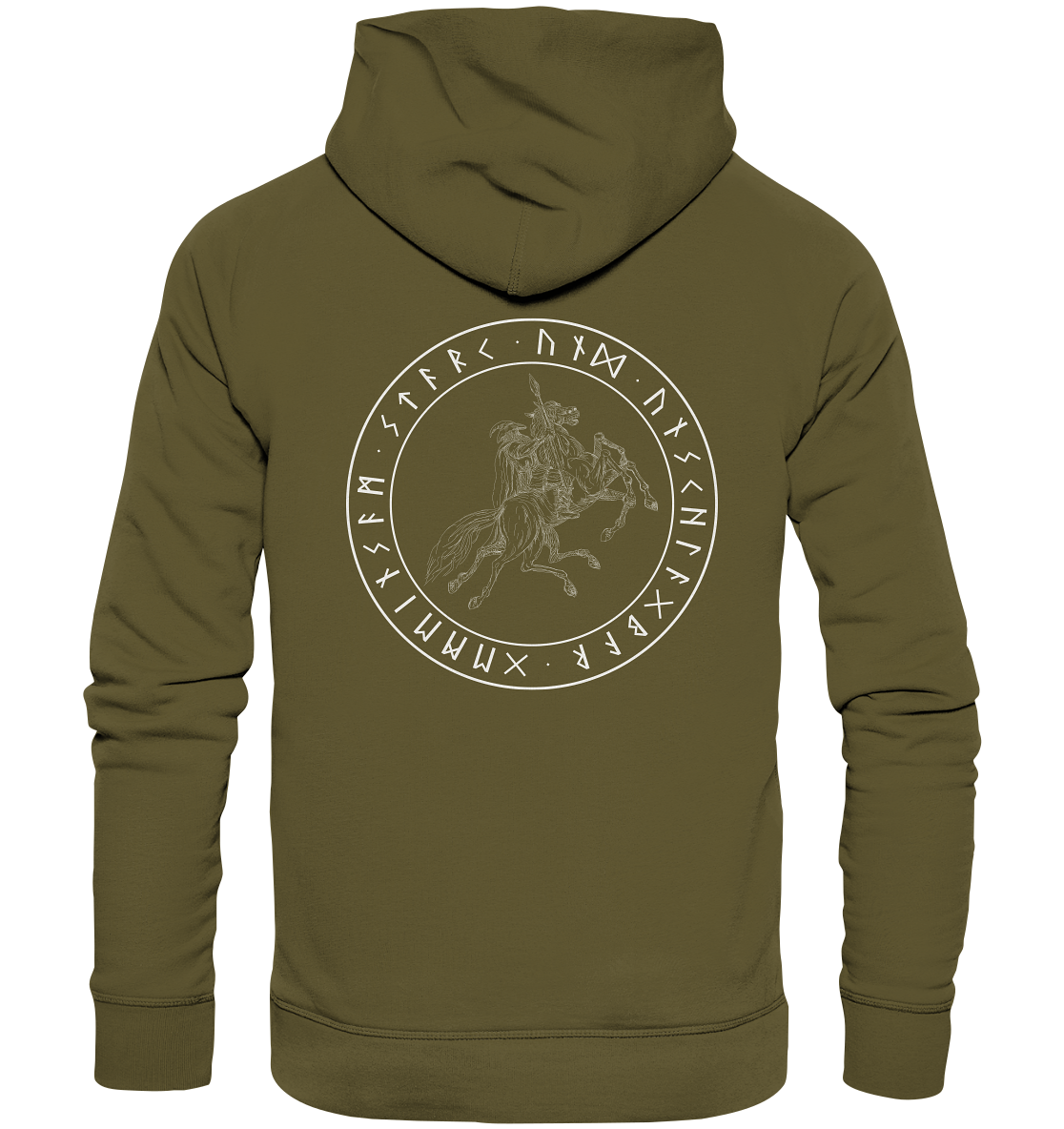 Wikinger Hoodie Gemeinsam stark und unschlagbar Runenschrift - Organic Hoodie