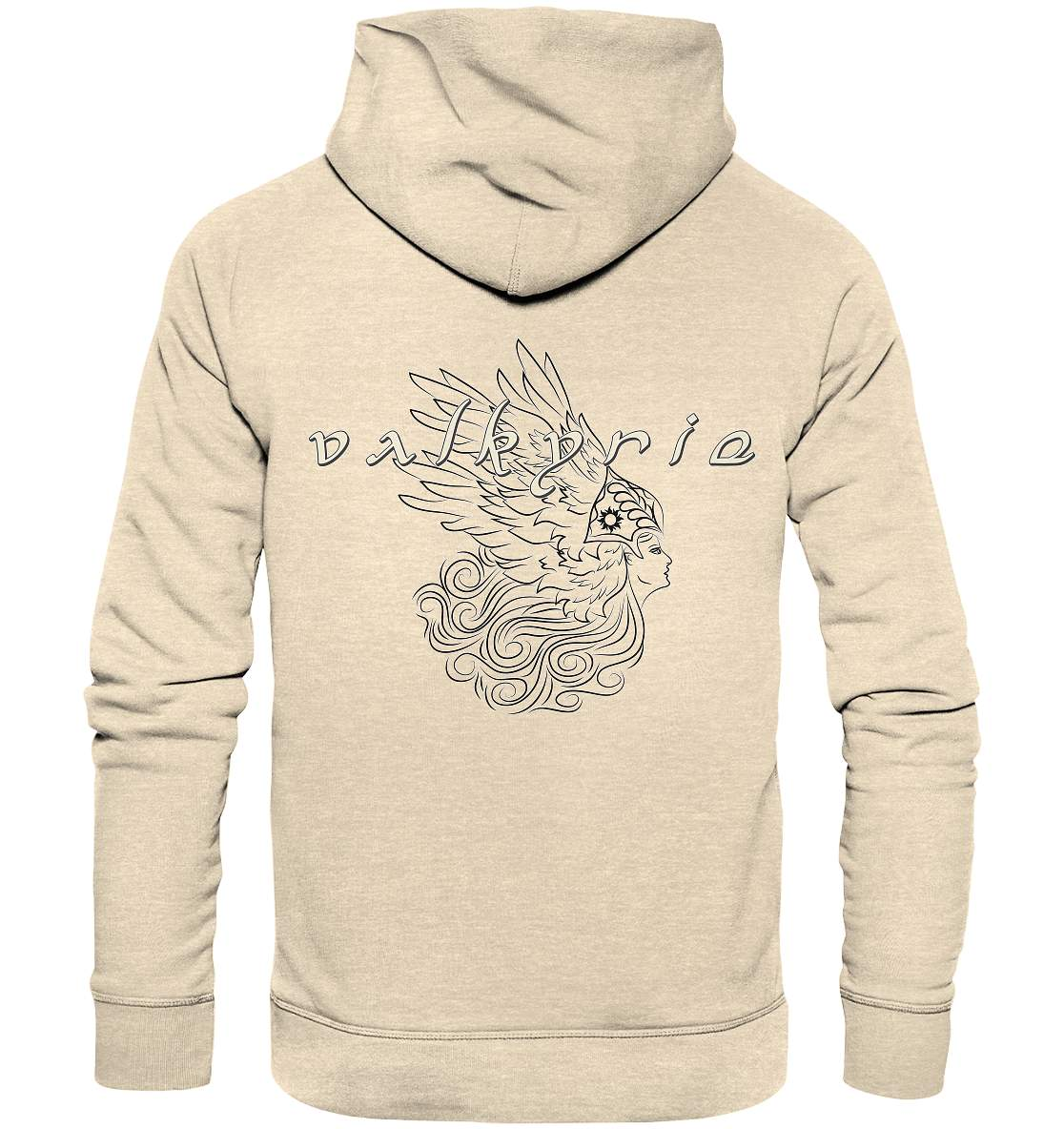 Cooles Wikinger-T-Shirt, Walküre-Shirts, Walhalla-Shirt, Bio-Baumwoll-Kurzarm-Valkyrie-Shirt, nordisches Mythologie-Geschenk - Organic Hoodie-