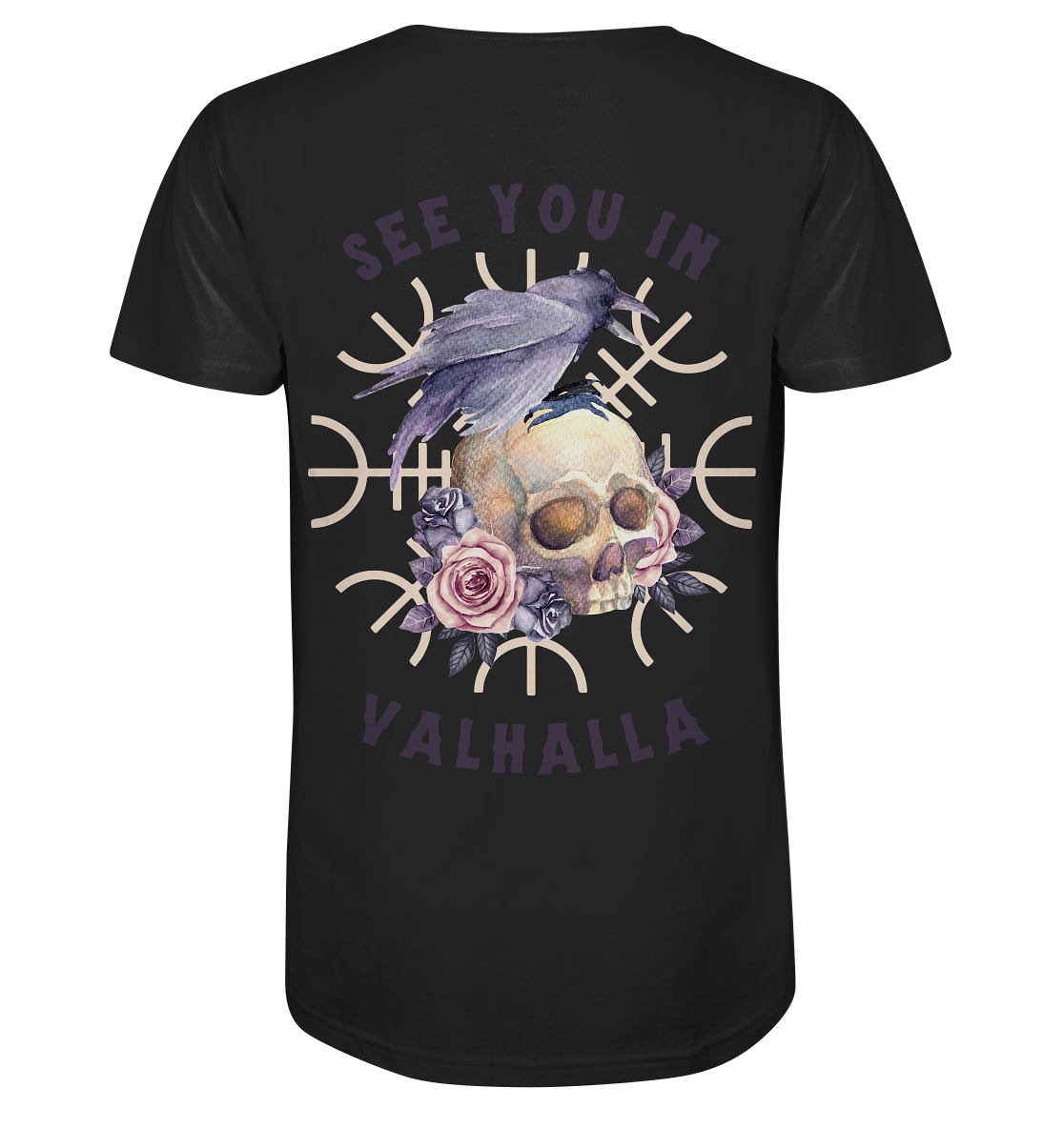 Walhalla Wikinger T-Shirt, See you in Valhalla Shirts, Wikinger Rabe Shirt, Vegvisir Shirt, nordisches Mythologie Geschenk