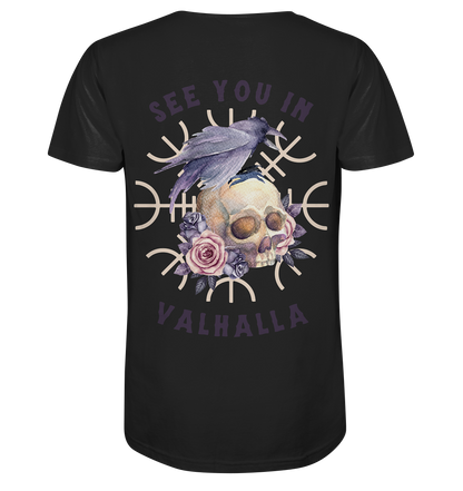 Walhalla Wikinger T-Shirt, See you in Valhalla Shirts, Wikinger Rabe Shirt, Vegvisir Shirt, nordisches Mythologie Geschenk