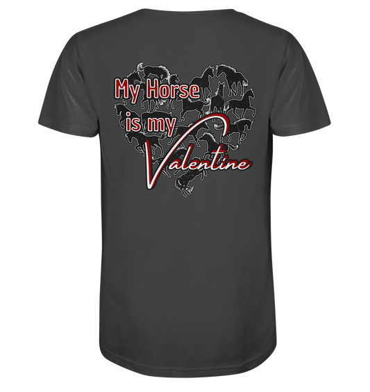 Valentinstag My Horse is my Valentine Reitergeschenk - Organic Shirt