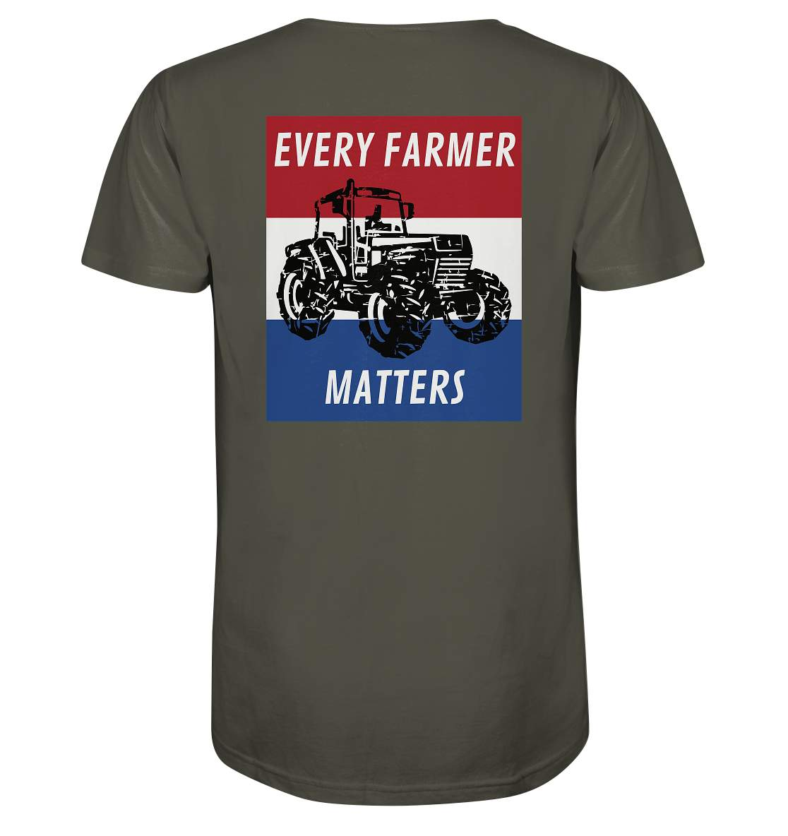 Jeder Bauer zählt Traktorfahrer aus Leidenschaft pro Niederlande - Organic Shirt-Bauer Protestshirt Niederlande,Bauern Protest,Bauern Straßenblock,Bauernstreik Holland,Holländische Landwirtschaft,Jeder Bauer zählt Herren,Niederlande,Niederlande Traktorenstreik,Solidarität Landwirt,Solidarität mit Niederlande,Trotspodboer Shirt