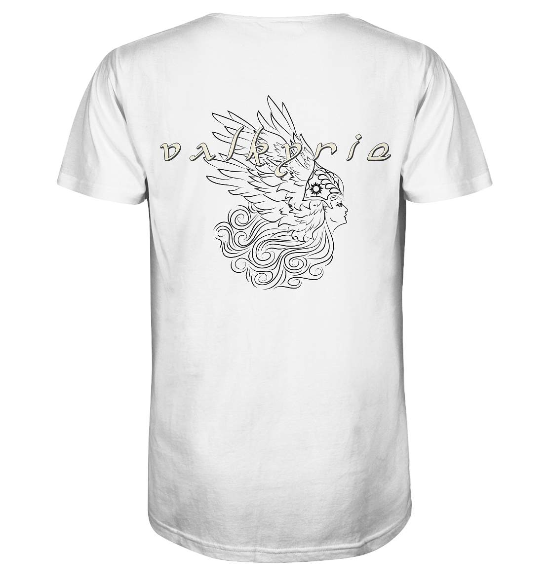 Cooles Wikinger-T-Shirt, Walküre-Shirts, Walhalla-Shirt, Bio-Baumwoll-Kurzarm-Valkyrie-Shirt, nordisches Mythologie-Geschenk - Organic Shirt-