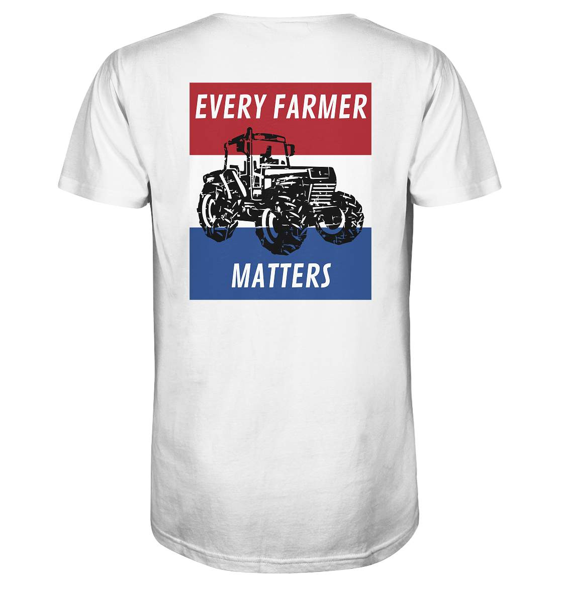 Jeder Bauer zählt Traktorfahrer aus Leidenschaft pro Niederlande - Organic Shirt-Bauer Protestshirt Niederlande,Bauern Protest,Bauern Straßenblock,Bauernstreik Holland,Holländische Landwirtschaft,Jeder Bauer zählt Herren,Niederlande,Niederlande Traktorenstreik,Solidarität Landwirt,Solidarität mit Niederlande,Trotspodboer Shirt