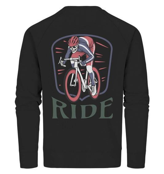 Fahrrad Ride - Organic Sweatshirt-bike,bike damen,e-bike trekking,fahrrad,fahrrad damen,fahrrad einfach,fahrrad fahren,fahrrad herren,fahrrad test,fahrradbekleidung,fahrradtour,mountainbike,Ride