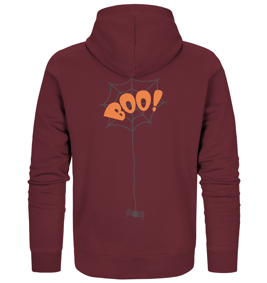 Halloween Shirt, Boo Halloween, Herbst T-Shirt, Kürbis Gesichter Shirt, Halloween Outfit, Spinnenetz, Halloween Kostüm  - Organic Zipper