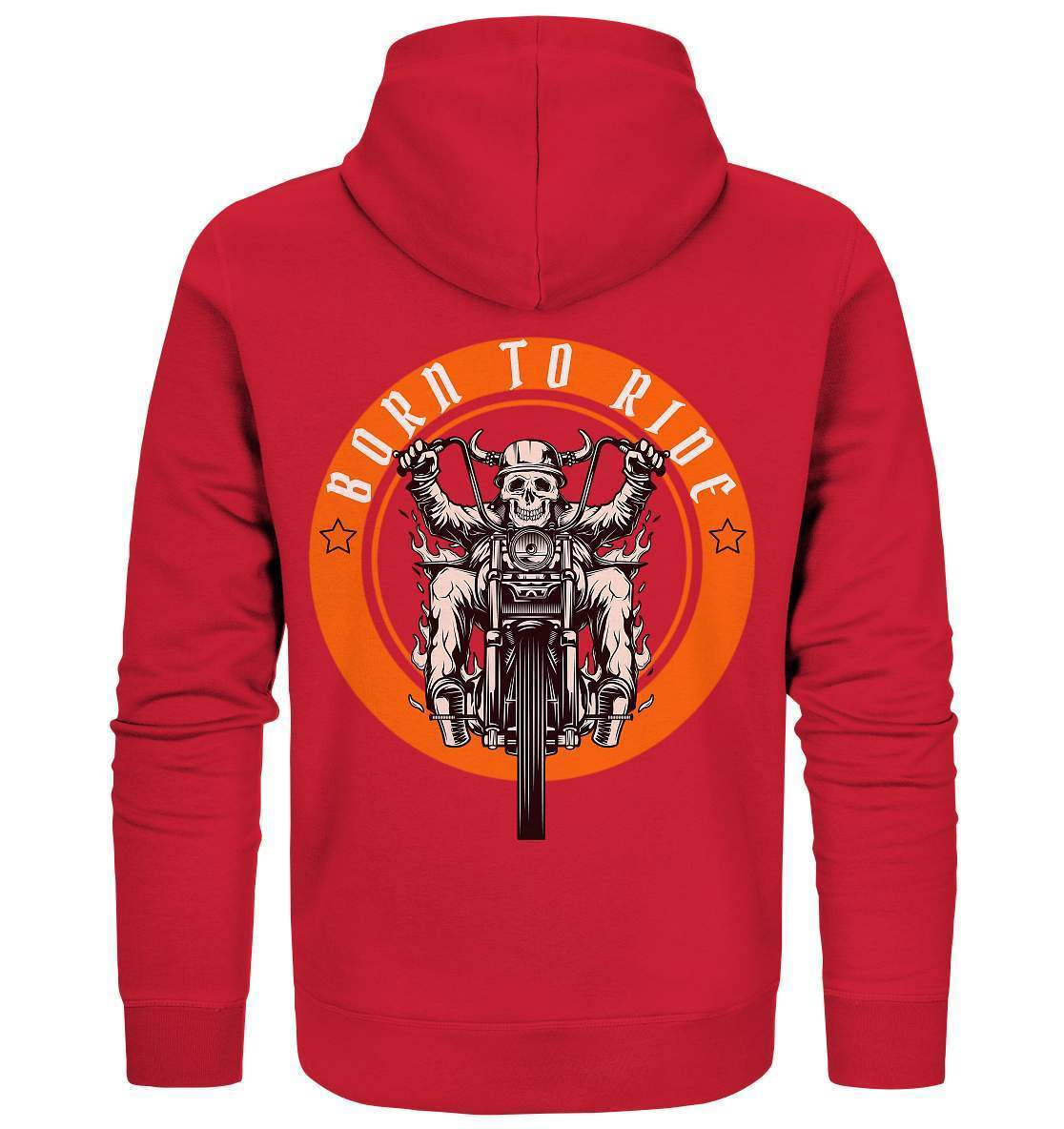 Born To Ride - Biker Motorrad Motorradfahrer Geschenk - Organic Zipper-ausfahrt,bike,biker,biker outfit,biker shirt,born to ride,cafe racer,chopper,coole,dirt bike,fun,funny,humor,lustig,lustige,moped,motocross,Motorrad,motorrad tour,motorradfahren,motorsport,simson,v2,zweirad