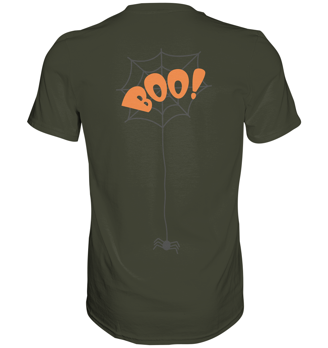 Halloween Shirt, Boo Halloween, Herbst T-Shirt, Kürbis Gesichter Shirt, Halloween Outfit, Spinnenetz, Halloween Kostüm  - Premium Shirt