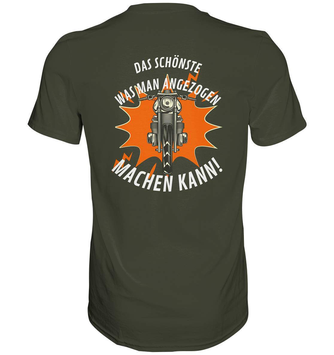 Das Schönste, was man angezogen machen kann - Premium Shirt-ausfahrt,bike,biker,biker outfit,biker shirt,born to ride,cafe racer,chopper,coole,dirt bike,fun,funny,humor,lustig,lustige,moped,motocross,Motorrad,motorrad tour,motorradfahren,motorsport,simson,v2,zweirad