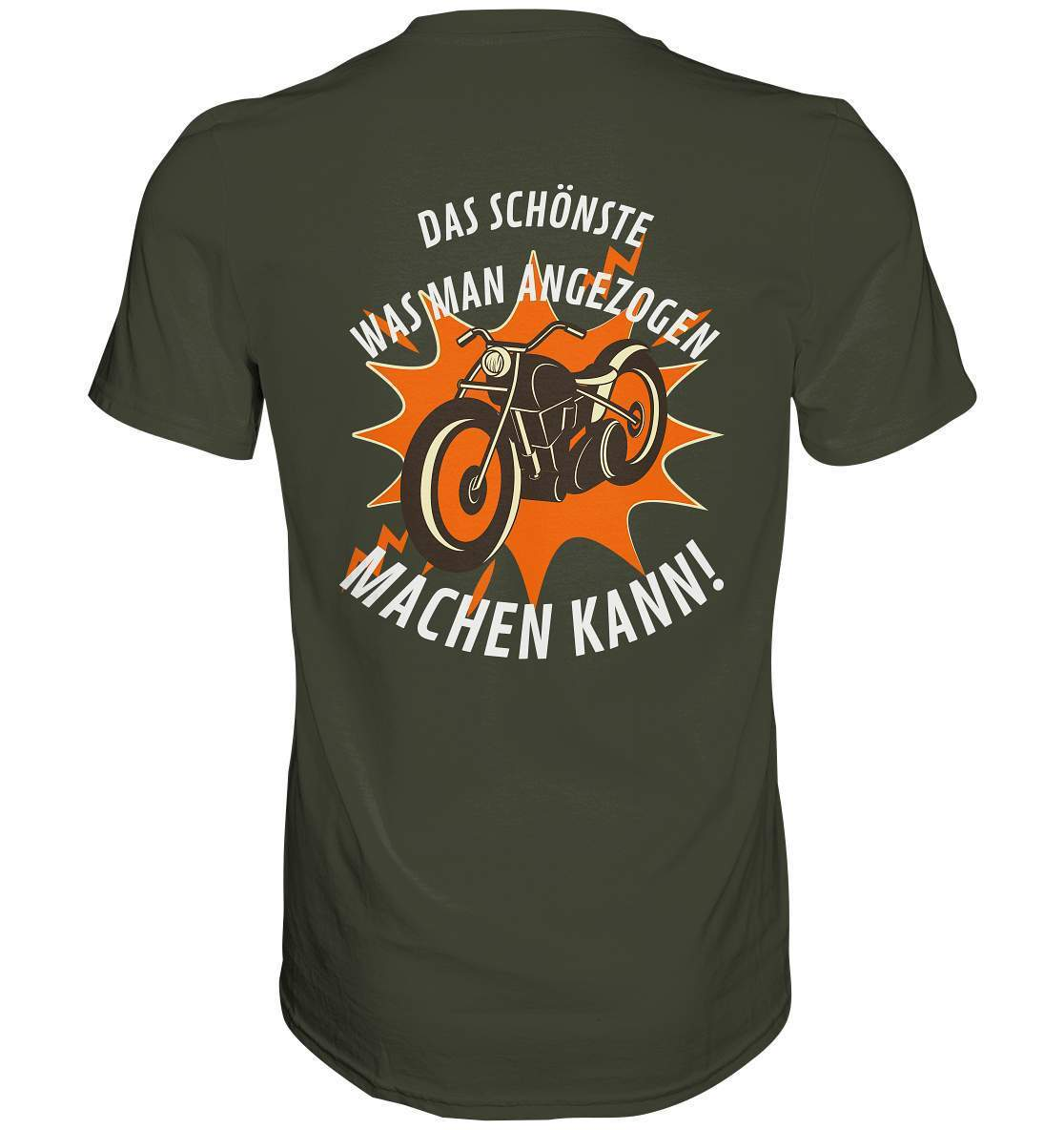 Das Schönste, was man angezogen machen kann - Premium Shirt-ausfahrt,bike,biker,biker outfit,biker shirt,born to ride,cafe racer,chopper,coole,dirt bike,fun,funny,humor,lustig,lustige,moped,motocross,Motorrad,motorrad tour,motorradfahren,motorsport,simson,v2,zweirad