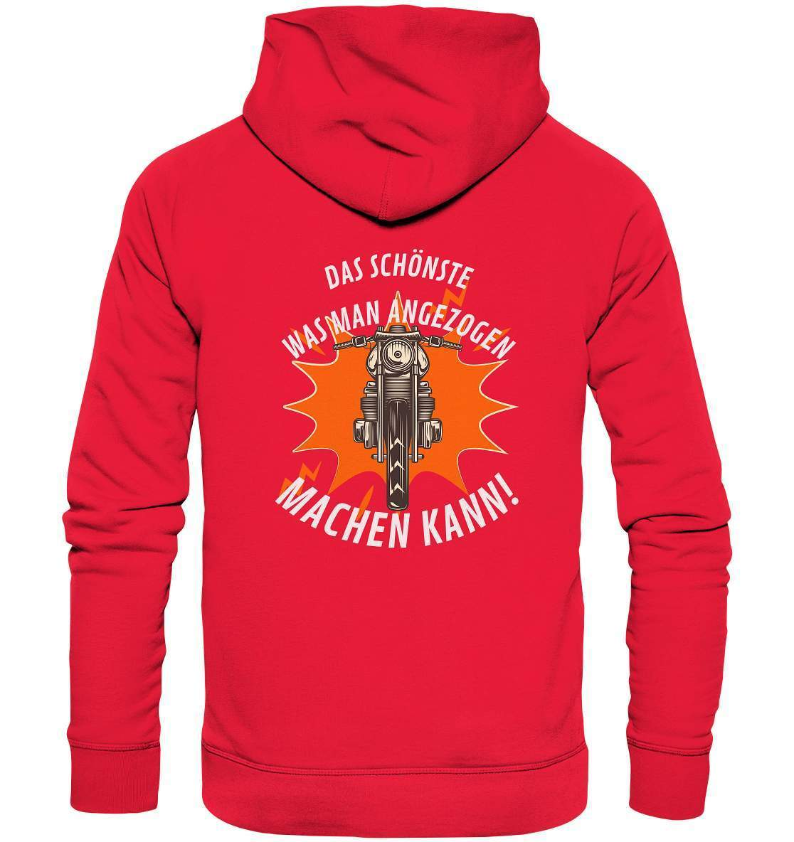 Das Schönste, was man angezogen machen kann - Premium Unisex Hoodie-ausfahrt,bike,biker,biker outfit,biker shirt,born to ride,cafe racer,chopper,coole,dirt bike,fun,funny,humor,lustig,lustige,moped,motocross,Motorrad,motorrad tour,motorradfahren,motorsport,simson,v2,zweirad