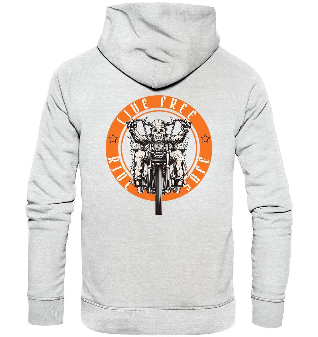 Live Free Ride Safe Biker Motorrad Motorradfahrer Geschenk - Premium Unisex Hoodie-ausfahrt,bike,biker,biker outfit,biker shirt,cafe racer,chopper,coole,dirt bike,fun,funny,humor,Live Free Ride Safe,lustig,lustige,moped,motocross,Motorrad,motorrad tour,motorradfahren,motorsport,simson,v2,zweirad