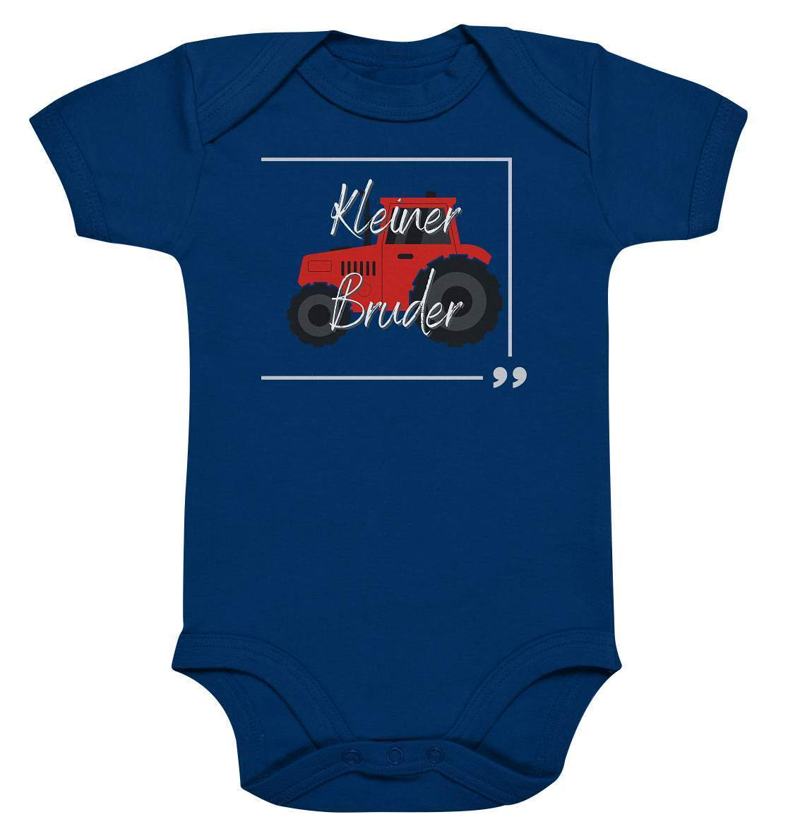 Baby Kurzarmbody Geschwisterliebe - kleiner Bruder Traktor - Baby Bodysuit-bruder,einmalig,Geschenk,geschenkidee,geschwister,geschwisterliebe,geschwisteroutfit,jungen,kleiner bruder,lieblingsteil,perfekte grafik,roter Traktor,Traktor entdecken,Traktoren,Traktorfan,trendy,wunderschönes Design