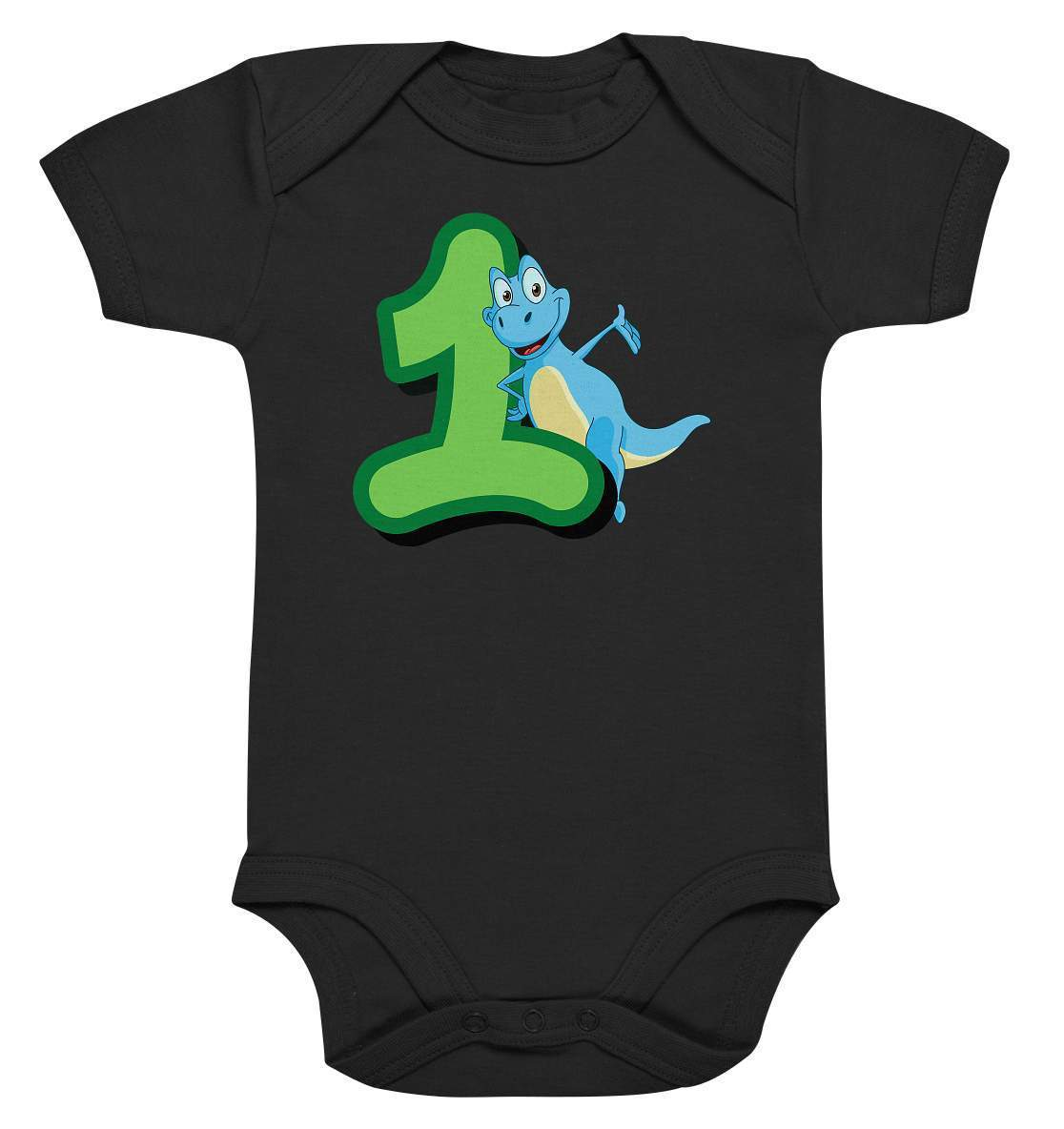 1. Geburtstag Outfit - Dino Geburtstagsbody - Baby Bodysuit-1 Jahr,1.geburtstag,baby,blauer dino,dino,dinofan,dinosaurier,geburtstag,geburtstagsoutfit,geschenkidee,gruen,jungen,kleinkind,kurzarmbody,mädchen,süßer kurzarmbody