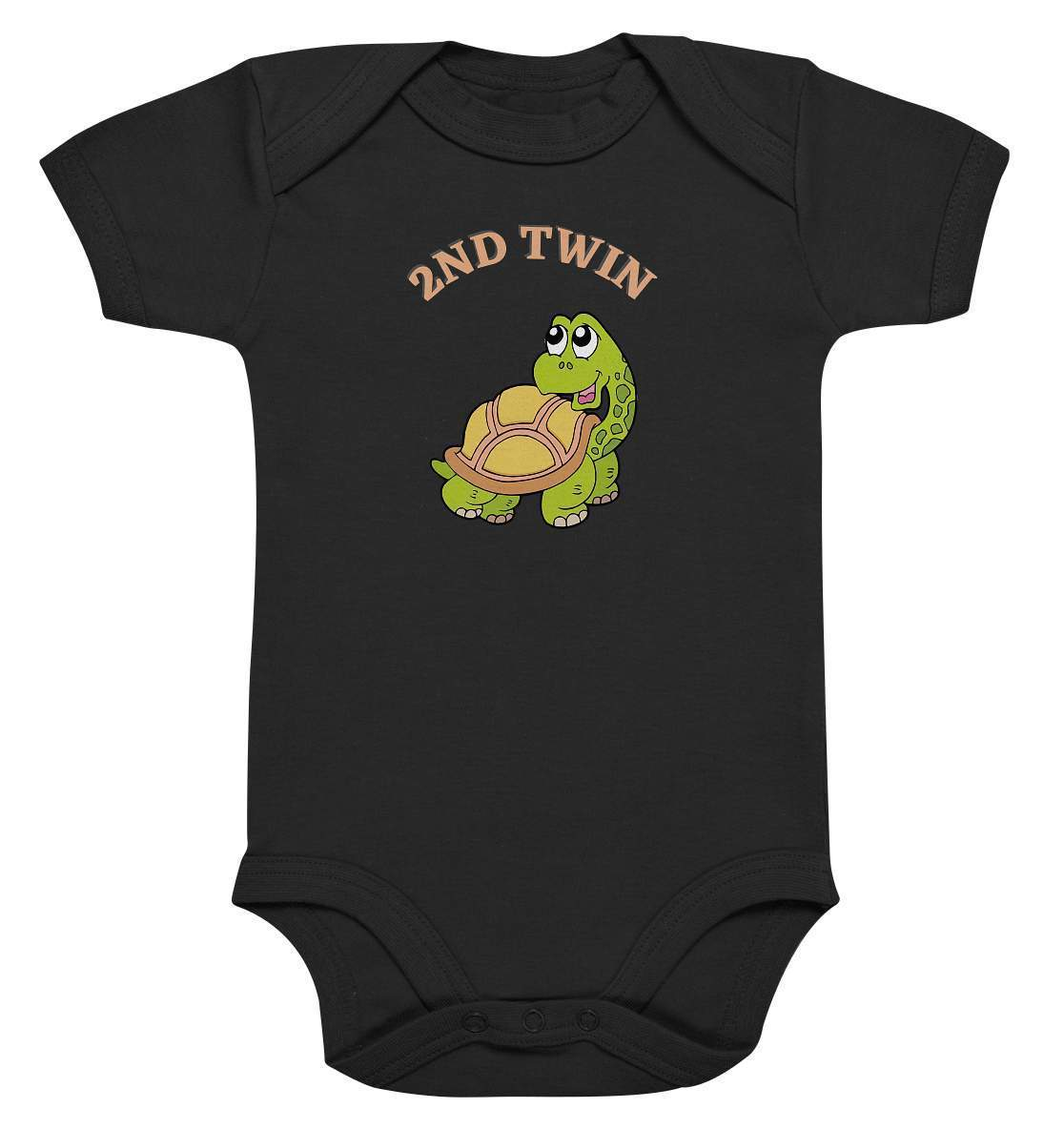 Zwilling Outfit - Zweiter Zwilling Schildkröte - Baby Bodysuit-2nd twin,bid twin,eineiige zwillinge,geschwister,geschwisteroutfit,jungen,kinder,meeresliebe,mädchen,Schildkröte,verwechseln,zweieiige zwillinge,zweitgeborener,zwillinge,zwillingsjungs,zwillingsmädchen,zwillingsoutfit