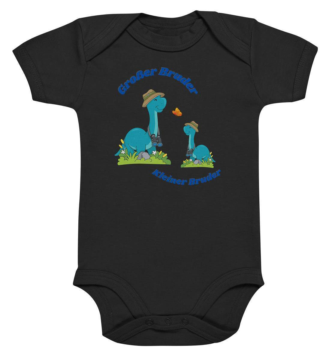 Geschwister Outfit - Kleiner Bruder und großer Bruder Dinosaurier - Baby Bodysuit-bruder,dino entdecken,diplodocus,entdecker,fernglas,feuerwehrfan,geschenkidee,geschwister,geschwisterliebe,geschwisteroutfit,großer bruder,kleiner bruder,safarihut,unzertrennich