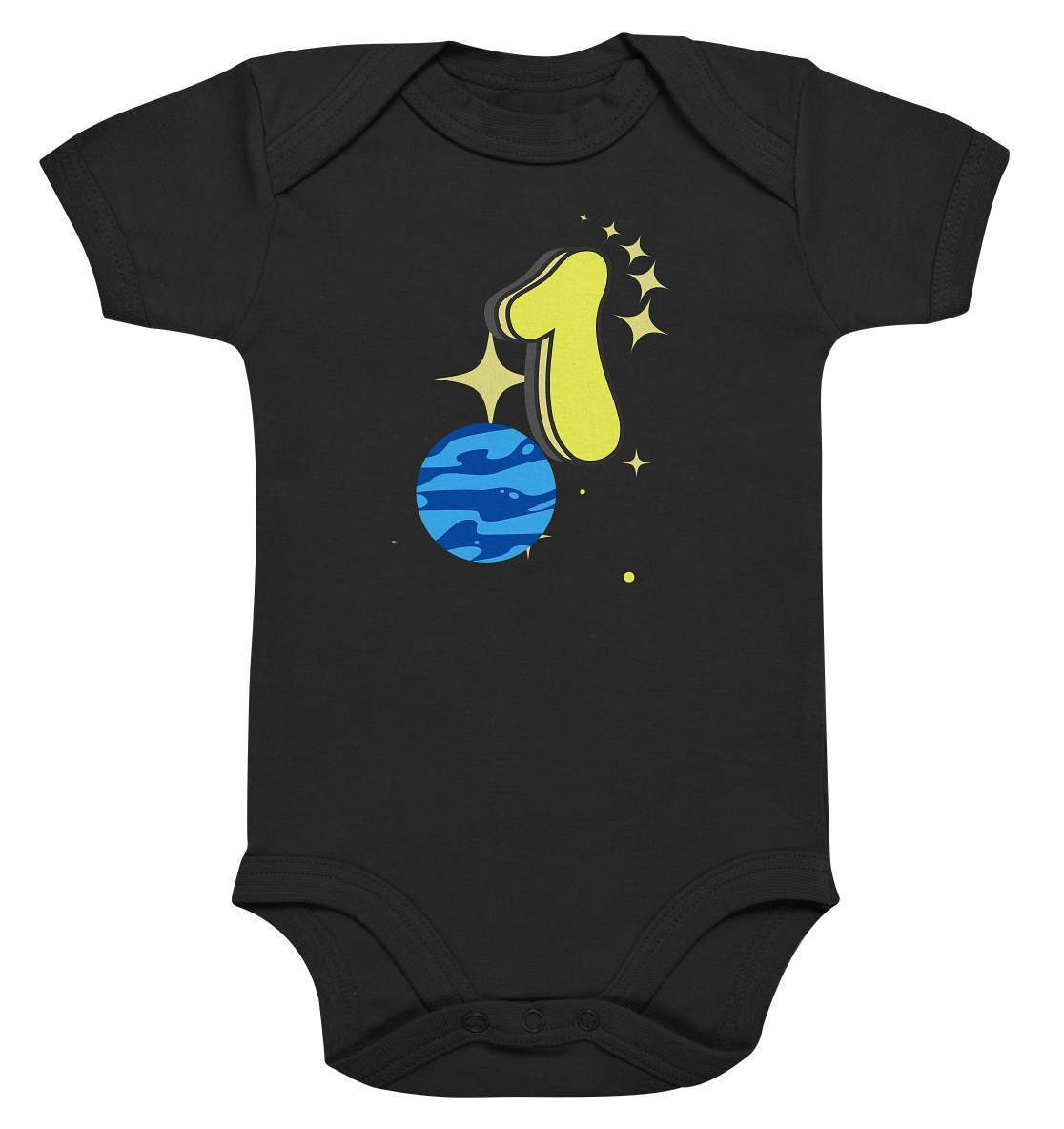 1. Geburtstag Outfit - Weltraum - Baby Bodysuit-1.Geburtstag,baby,blauer planet,ein jahr alt,einjährig 1 Jahr,erster Geburtstag,geburtstag,geburtstagsgeschenk,geburtstagsoutfit,Geschenk,geschenkidee,jungen,kein baby mehr,kleinkind,mädchen,perfekte grafik,planeten,sterne,trendy,unisex,Weltall,weltallgeburtstag,Weltraum,wunderschönes Design