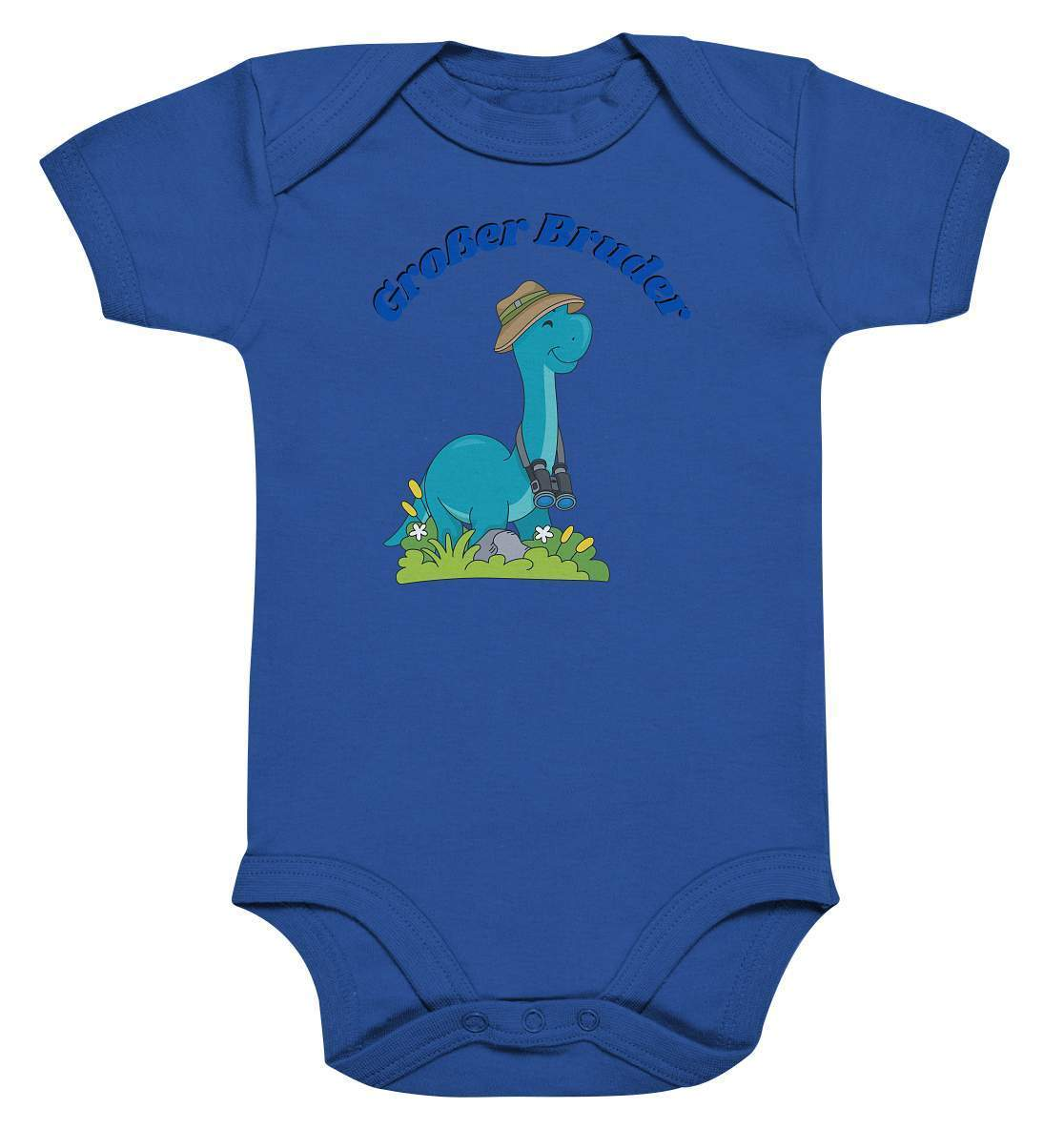 Geschwister Outfit - Großer Bruder Dino - Baby Bodysuit-bruder,dino entdecken,dinofan,diplodocus,entdecker,fernglas,Geschenk,Geschenkidee,geschwister,geschwisterliebe,großer bruder,jungen,lieblingsteil,perfekte grafik,safarihut,trendy,wunderschönes Design