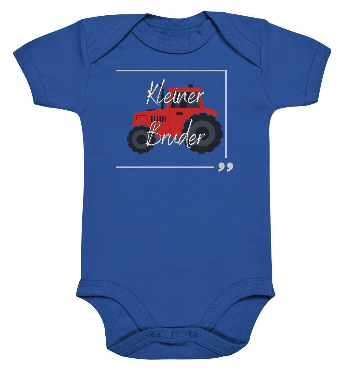 Baby Kurzarmbody Geschwisterliebe - kleiner Bruder Traktor - Baby Bodysuit-bruder,einmalig,Geschenk,geschenkidee,geschwister,geschwisterliebe,geschwisteroutfit,jungen,kleiner bruder,lieblingsteil,perfekte grafik,roter Traktor,Traktor entdecken,Traktoren,Traktorfan,trendy,wunderschönes Design