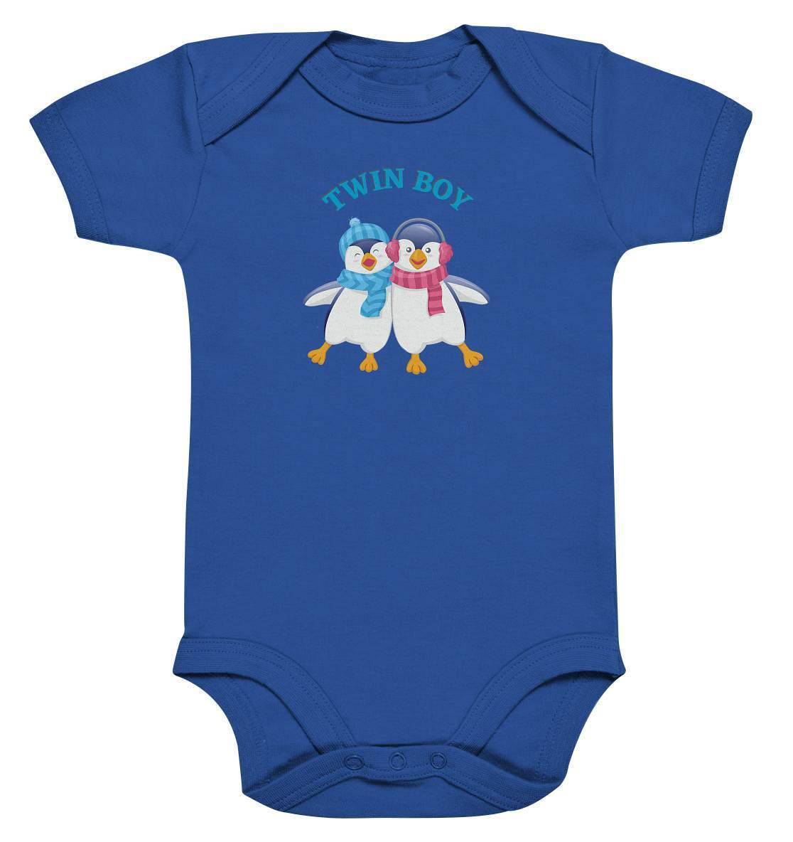 Zwilling Outfit - Twin Boy Pinguin steht - Baby Bodysuit-geschwister,geschwisteroutfit,junge,kinder,Pinguin,sohn,twin,twin boy,zweieiig,zweieiige zwillinge,zwillinge,zwillingsjunge,zwillingsoutfit