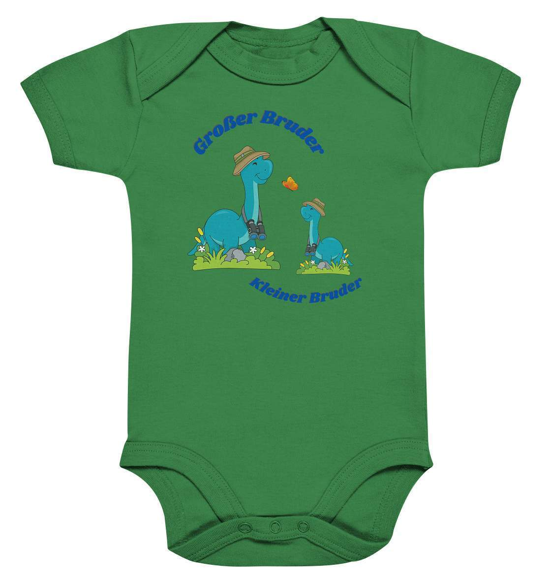 Geschwister Outfit - Kleiner Bruder und großer Bruder Dinosaurier - Baby Bodysuit-bruder,dino entdecken,diplodocus,entdecker,fernglas,feuerwehrfan,geschenkidee,geschwister,geschwisterliebe,geschwisteroutfit,großer bruder,kleiner bruder,safarihut,unzertrennich