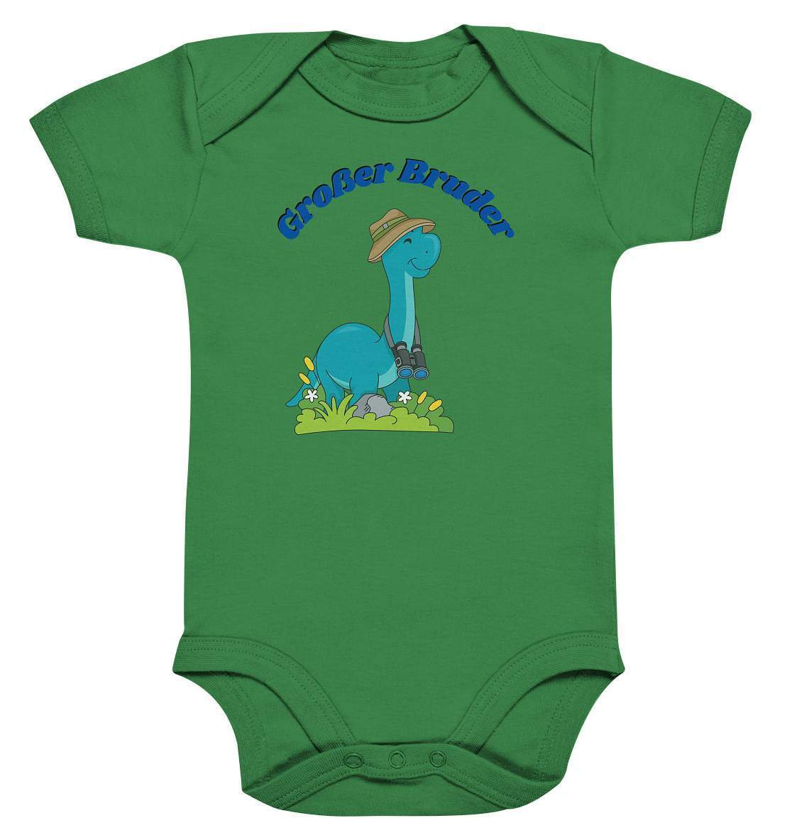 Geschwister Outfit - Großer Bruder Dino - Baby Bodysuit-bruder,dino entdecken,dinofan,diplodocus,entdecker,fernglas,Geschenk,Geschenkidee,geschwister,geschwisterliebe,großer bruder,jungen,lieblingsteil,perfekte grafik,safarihut,trendy,wunderschönes Design