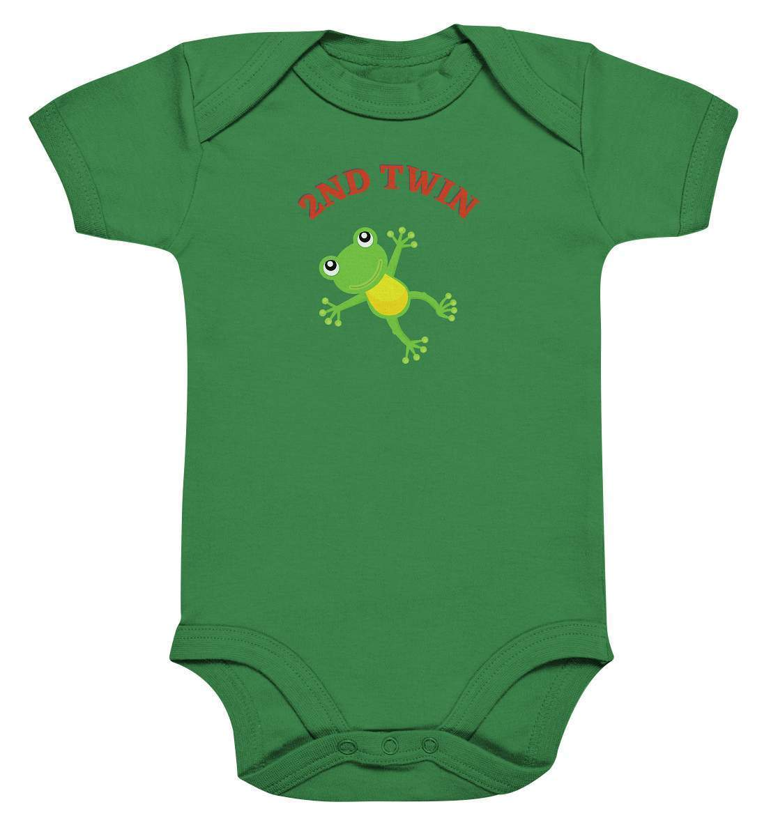 Zwilling Outfit - Zweiter Zwilling Frosch - Baby Bodysuit-2nd twin,bid twin,eineiige zwillinge,frosch,geschwister,geschwisteroutfit,jungen,kinder,mädchen,naturliebe,verwechseln,zweieiige zwillinge,zweitgeborener,zwillinge,zwillingsjungs,zwillingsmädchen,zwillingsoutfit