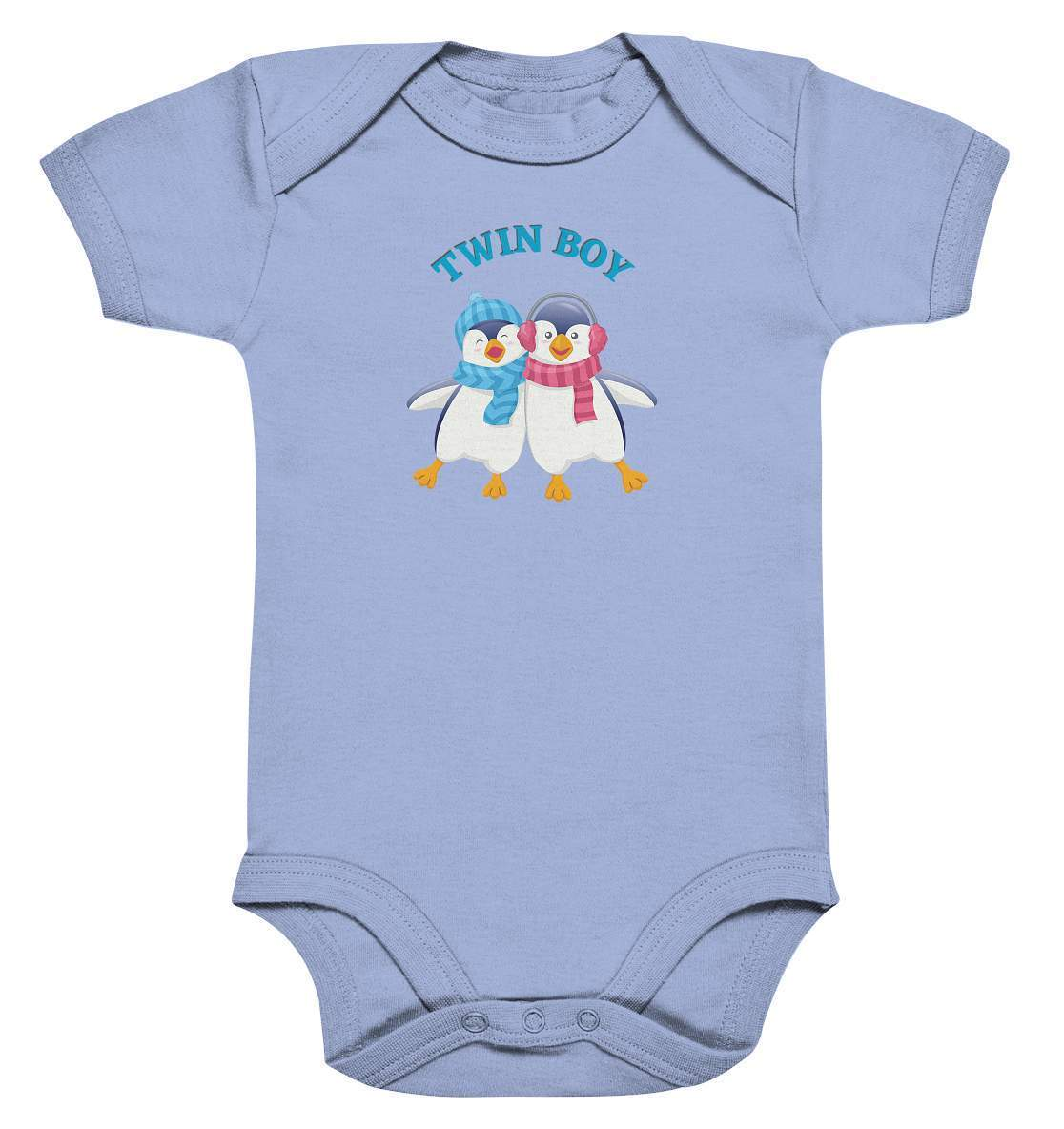 Zwilling Outfit - Twin Boy Pinguin steht - Baby Bodysuit-geschwister,geschwisteroutfit,junge,kinder,Pinguin,sohn,twin,twin boy,zweieiig,zweieiige zwillinge,zwillinge,zwillingsjunge,zwillingsoutfit