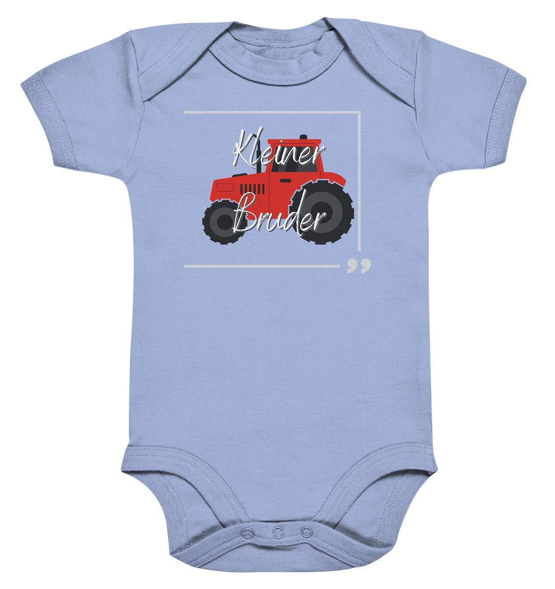 Baby Kurzarmbody Geschwisterliebe - kleiner Bruder Traktor - Baby Bodysuit-bruder,einmalig,Geschenk,geschenkidee,geschwister,geschwisterliebe,geschwisteroutfit,jungen,kleiner bruder,lieblingsteil,perfekte grafik,roter Traktor,Traktor entdecken,Traktoren,Traktorfan,trendy,wunderschönes Design