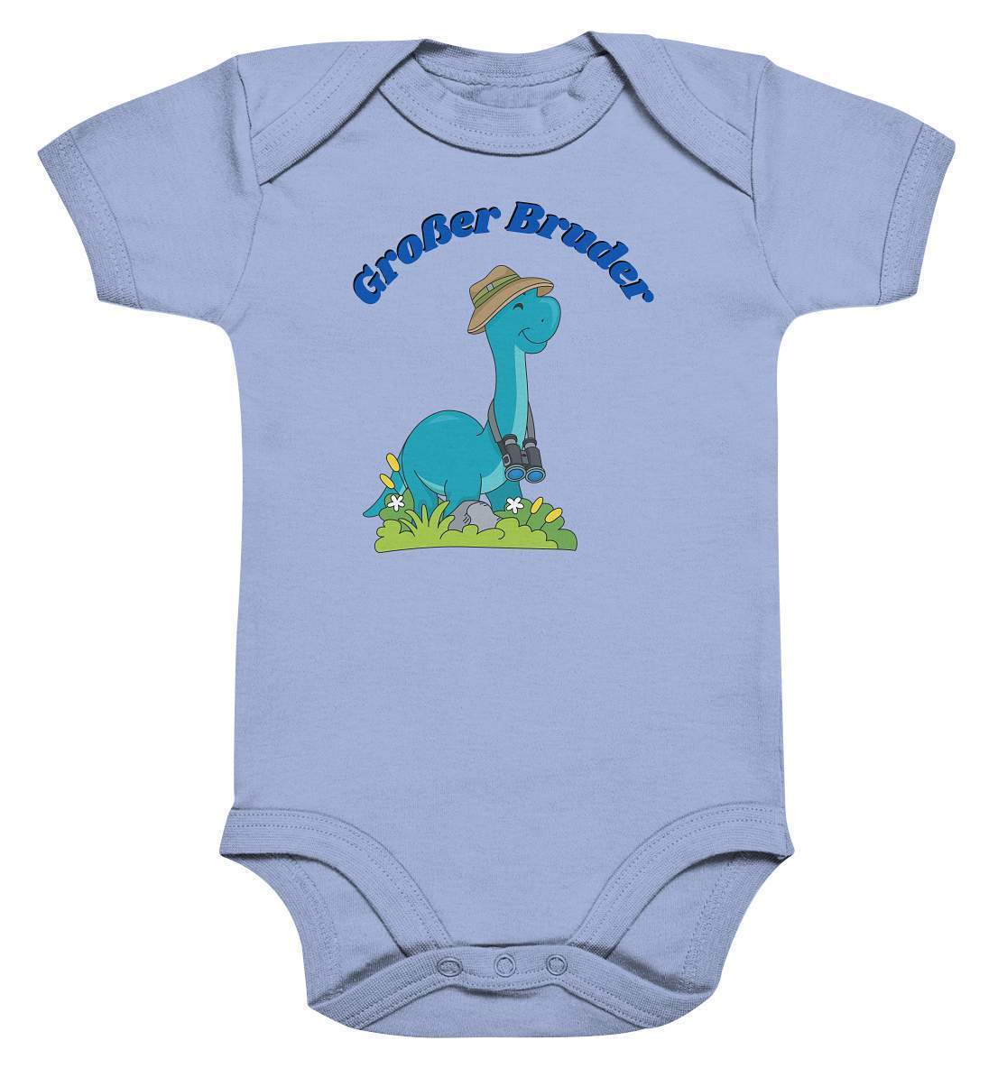 Geschwister Outfit - Großer Bruder Dino - Baby Bodysuit-bruder,dino entdecken,dinofan,diplodocus,entdecker,fernglas,Geschenk,Geschenkidee,geschwister,geschwisterliebe,großer bruder,jungen,lieblingsteil,perfekte grafik,safarihut,trendy,wunderschönes Design