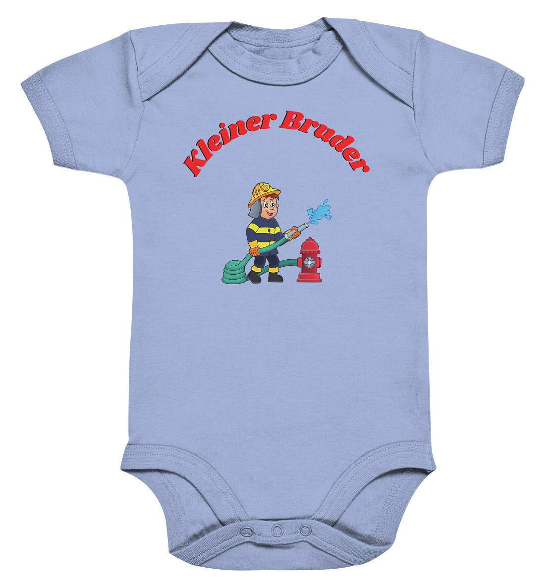 Geschwister Outfit - kleiner Bruder Feuerwehr - Baby Bodysuit-berufsfeuerwehr,bruder,feuer löschen,feuerlöschhydrant,Feuerwehr,feuerwehrfan,Feuerwehrmann,freiwillige feuerwehr,Geschenk,Geschenkidee,geschwister,geschwisterliebe,hydrant,jugendfeuerwehr,jungen,kleiner bruder,lieblingsteil,perfekte grafik,wunderschönes Design