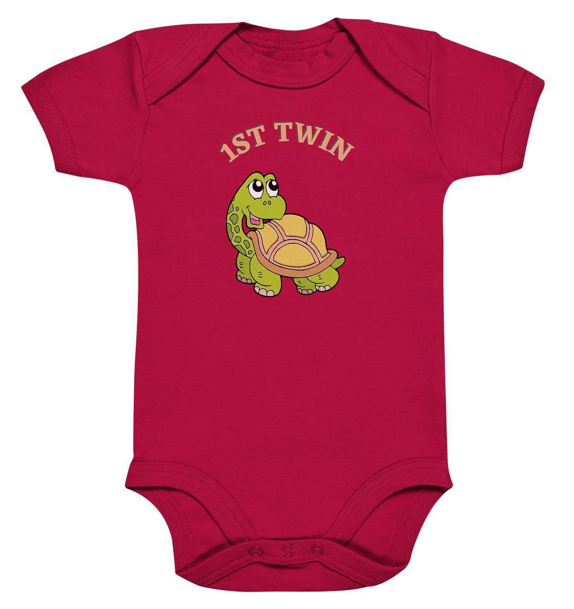 Zwilling Outfit - Erster Zwilling Schildkröte - Baby Bodysuit-eineiige zwillinge,ertsgeborener,first twin,geschwister,geschwisteroutfit,jungen,kinder,meeresliebe,mädchen,Schildkröte,twin,verwechseln,zweieiige zwillinge,zwillinge,zwillingsjungs,zwillingsmädchen,zwillingsoutfit