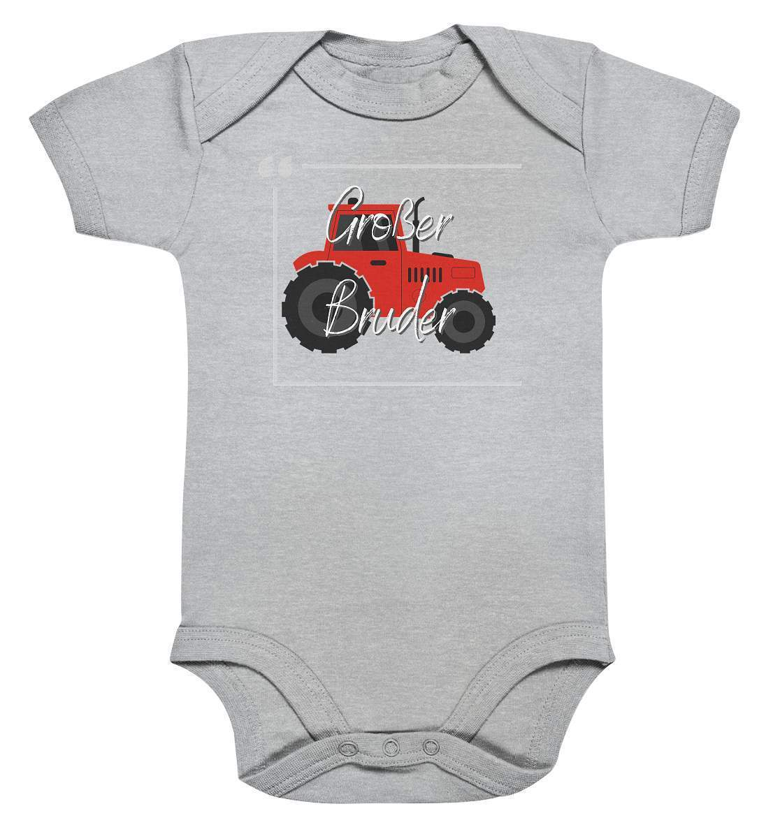 Baby Kurzarmbody Geschwisterliebe - Großer Bruder Traktor - Baby Bodysuit-bruder,einmalig,Geschenk,geschenkidee,geschwister,geschwisterliebe,geschwisteroutfit,großer bruder,jungen,kleinkind,lieblingsteil,perfekte grafik,roter Traktor,Traktor entdecken,Traktoren,Traktorfan,trendy,wunderschönes Design