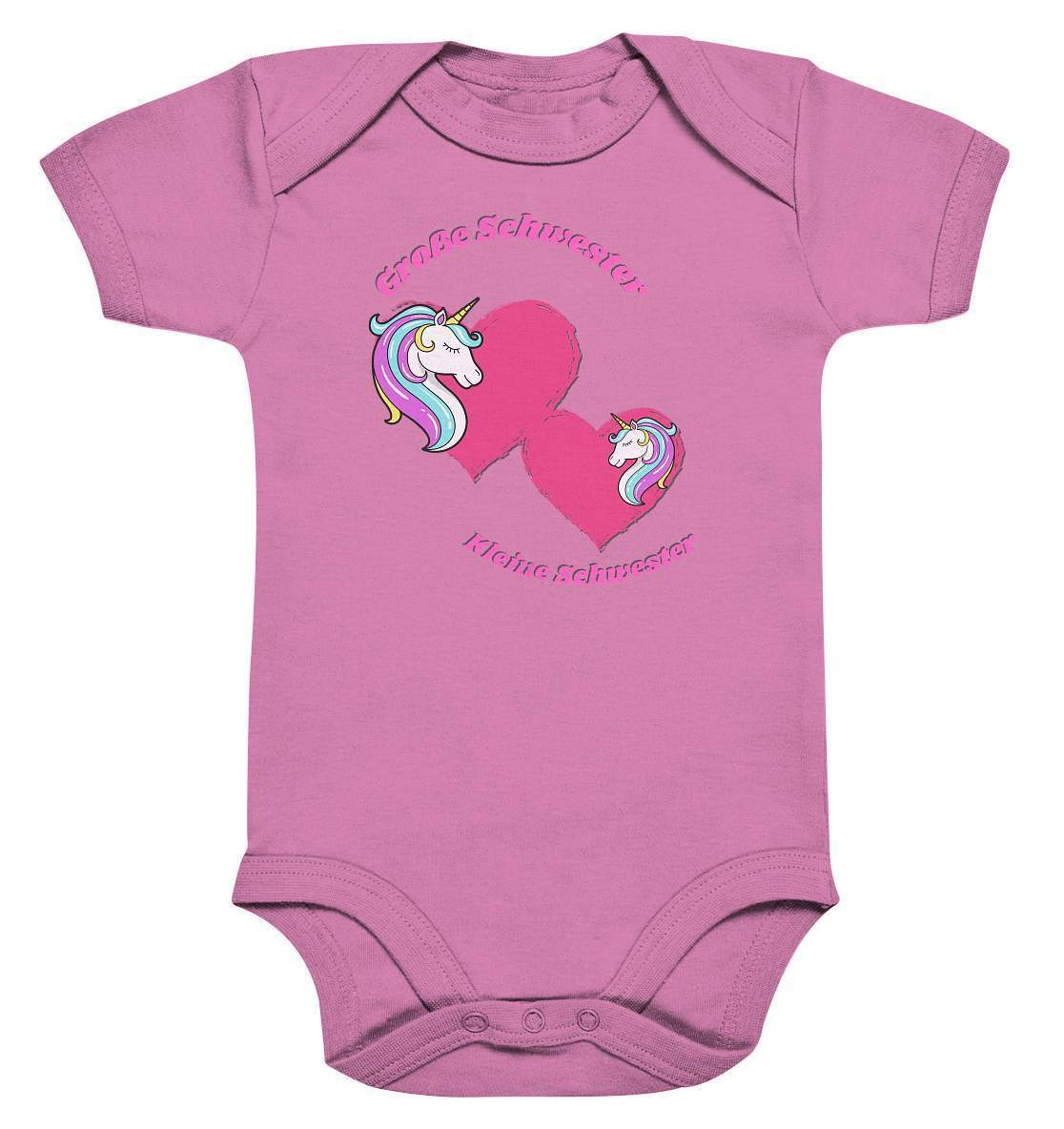 Geschwister Outfit - Schwestern Einhorn - Baby Bodysuit-einhorn,einhornfan,enkeltochter,Geschenk,Geschenkidee,geschwister,geschwisterliebe,große Schwester,herz,Kleine schwester,liebe,lieblingsschwester,lieblingsteil,mädchen,perfekte grafik,schwester,Schwestern,stolze schwester,tochter,unicorn,wunderschönes Design