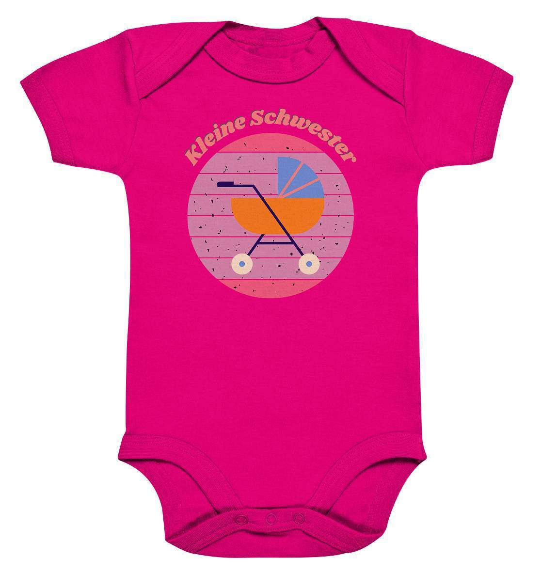 Geschwister Outfit - Kleine Schwester Kinderwagen - Baby Bodysuit-baby,Geschenk,Geschenkidee,geschwister,geschwister outfit,geschwisterliebe,herz,Kinderwagen,Kleine schwester,liebe,lieblingsteil,mädchen,perfekte grafik,schwester,schwestern,stolze schwester,tochter,trendy,Vintage,Vintage style,wunderschönes Design