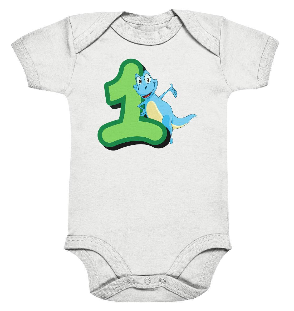 1. Geburtstag Outfit - Dino Geburtstagsbody - Baby Bodysuit-1 Jahr,1.geburtstag,baby,blauer dino,dino,dinofan,dinosaurier,geburtstag,geburtstagsoutfit,geschenkidee,gruen,jungen,kleinkind,kurzarmbody,mädchen,süßer kurzarmbody