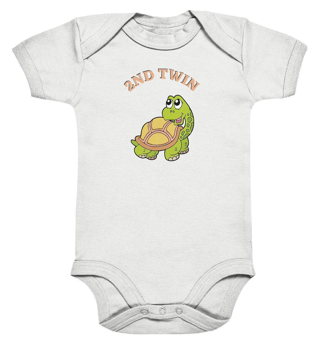 Zwilling Outfit - Zweiter Zwilling Schildkröte - Baby Bodysuit-2nd twin,bid twin,eineiige zwillinge,geschwister,geschwisteroutfit,jungen,kinder,meeresliebe,mädchen,Schildkröte,verwechseln,zweieiige zwillinge,zweitgeborener,zwillinge,zwillingsjungs,zwillingsmädchen,zwillingsoutfit