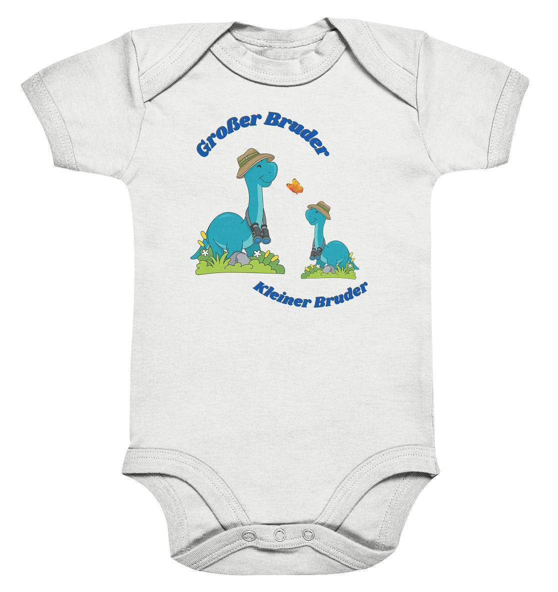 Geschwister Outfit - Kleiner Bruder und großer Bruder Dinosaurier - Baby Bodysuit-bruder,dino entdecken,diplodocus,entdecker,fernglas,feuerwehrfan,geschenkidee,geschwister,geschwisterliebe,geschwisteroutfit,großer bruder,kleiner bruder,safarihut,unzertrennich