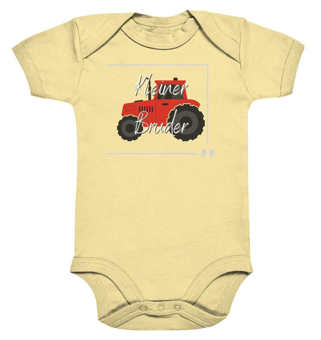 Baby Kurzarmbody Geschwisterliebe - kleiner Bruder Traktor - Baby Bodysuit-bruder,einmalig,Geschenk,geschenkidee,geschwister,geschwisterliebe,geschwisteroutfit,jungen,kleiner bruder,lieblingsteil,perfekte grafik,roter Traktor,Traktor entdecken,Traktoren,Traktorfan,trendy,wunderschönes Design