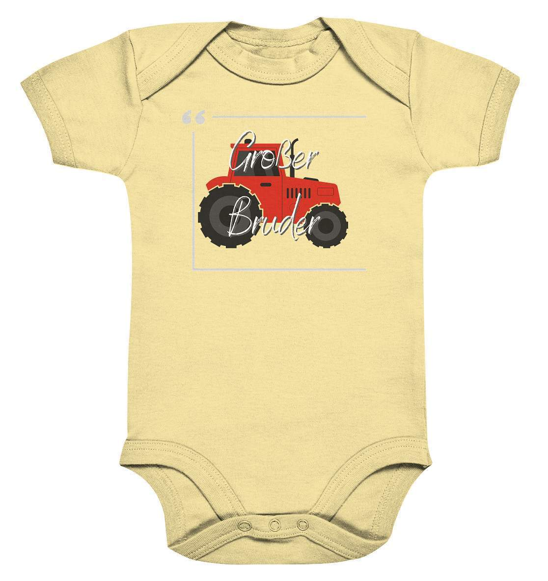 Baby Kurzarmbody Geschwisterliebe - Großer Bruder Traktor - Baby Bodysuit-bruder,einmalig,Geschenk,geschenkidee,geschwister,geschwisterliebe,geschwisteroutfit,großer bruder,jungen,kleinkind,lieblingsteil,perfekte grafik,roter Traktor,Traktor entdecken,Traktoren,Traktorfan,trendy,wunderschönes Design