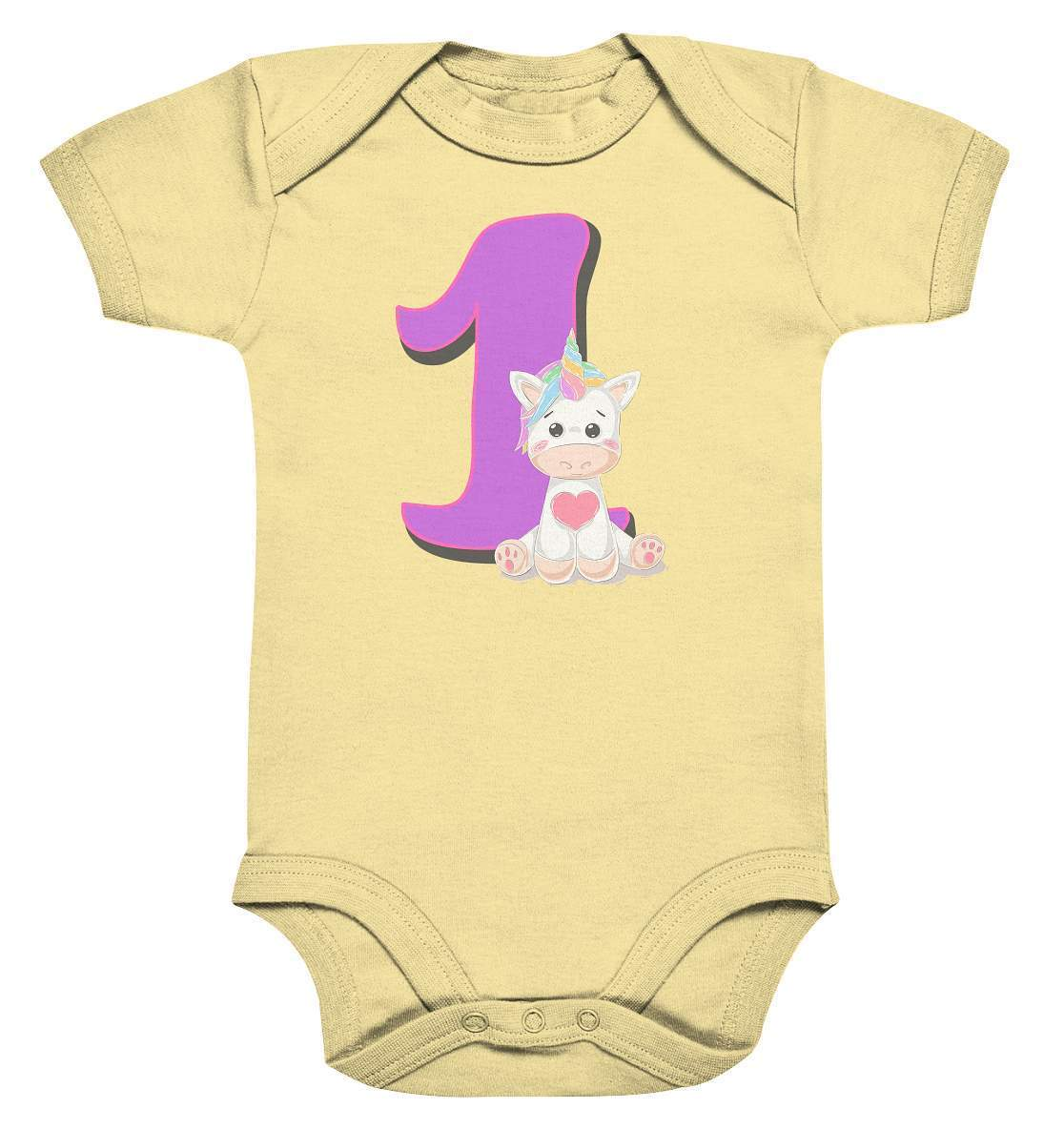 1. Geburtstag Outfit - Einhorn - Baby Bodysuit-1 jahr,1.geburtstag,baby,einhorn,eins,erster geburtstag,feier,geburtstag,geburtstagsbody,geburtstagsgeschenk,geburtstagsoutfit,Geschenk,Geschenkidee,großes mädchen,kein baby mehr,kleinkind,kurzarmbody,lieblingsteil,mädchen,perfekte grafik,süßer body,trendy,unicorn,wunderschönes Design