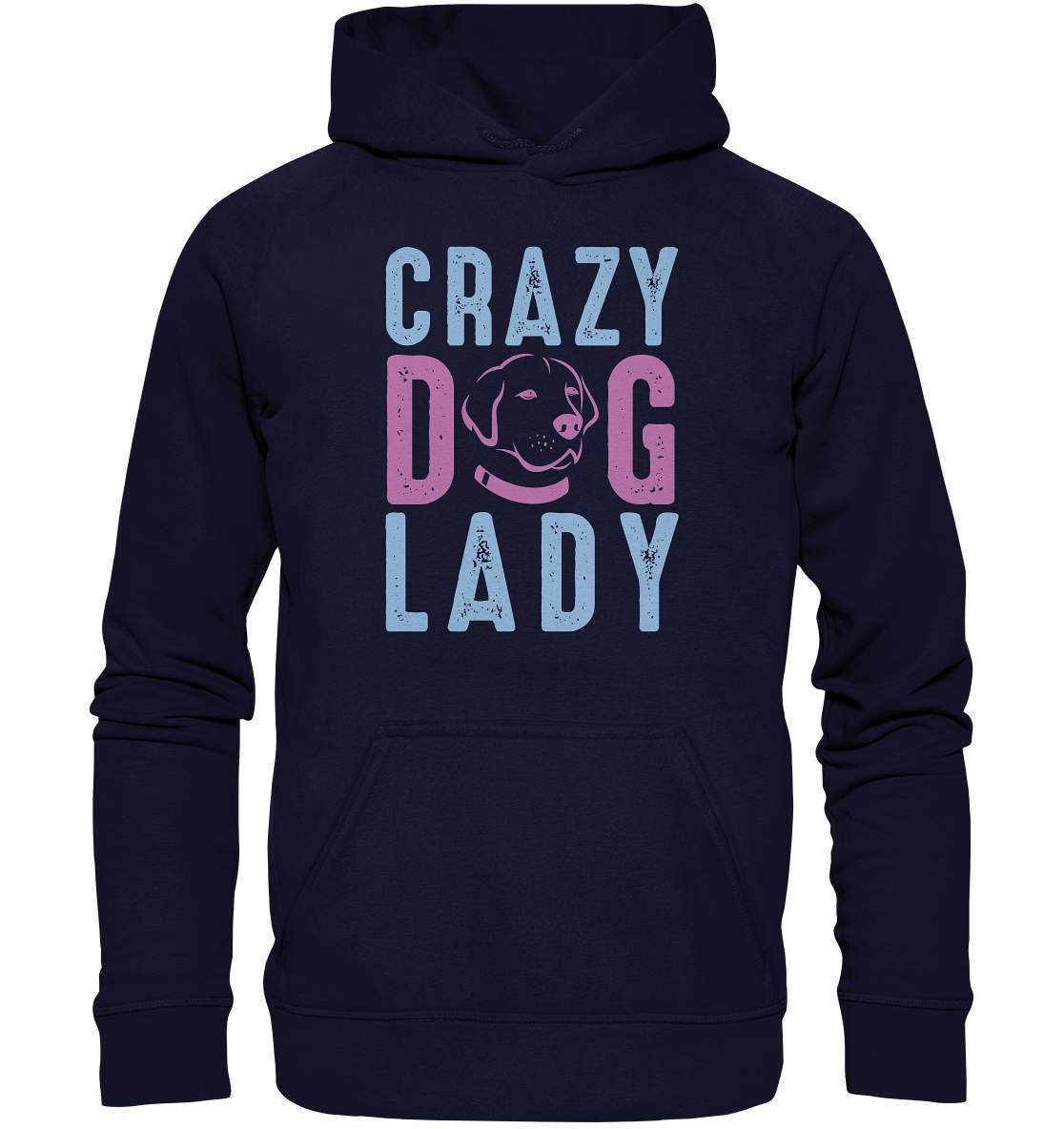 Hunde Liebhaberin Crazy Dog Lady - Basic Unisex Hoodie XL-auf den hund gekommen,Crazy Dog Lady,dog,geburtstgasgeschenk,geschenkidee,humor,hund,hundebesitzer,hundefan,hundehalter,hundeliebhaber,hundeshirt,spaß